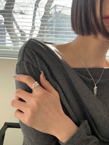 [925silver] Leaf necklace