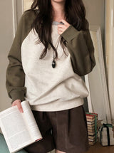 Casual Mood Raglan Sweat Shirt (3color)