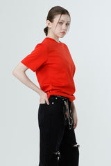マルチプリンティングTシャツ_RED