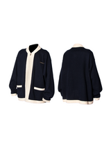 24AW クリサリスサイレンスパッチワークカーディガンジップセーター