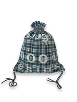 000 Design Check Gym Sack / Navy