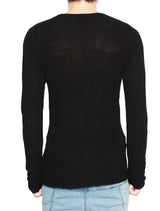 KNIT BLACK LONG SLEEVES