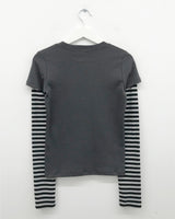 Lausanne Layered Striped T-Shirt(2color)