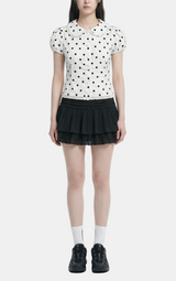 Adela Dot Lace Blouse
