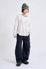 ヘールフィンガーホール長袖Tシャツ