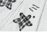 Check Star Patch Hoodie Zip-Up 233012419