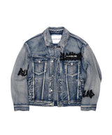 BBD Graffiti Metal Logo Denim Jacket (Smoke Blue)