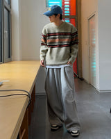 ハニーワイドピンタックパンツ (Brown)