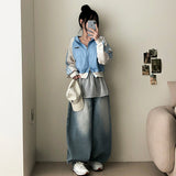 Rion dot chiffon layered wrap skirt