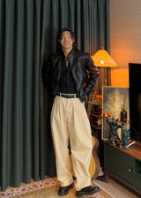 Biker Leather Jacket 2COLOR