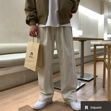  Wonderant Cotton Ton-Tuck Banding Wide Pants