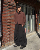 マーリンクロップチェックシャツ