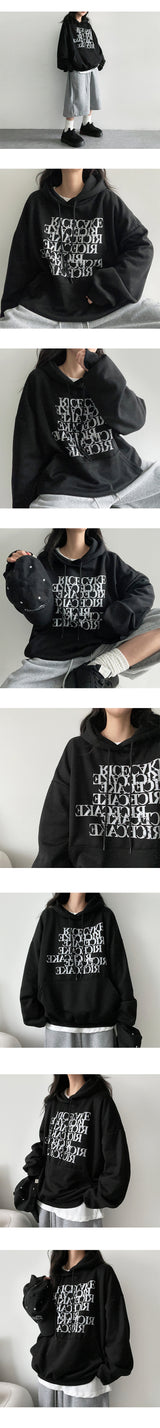 Peck fleece oversized hoodie