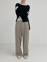 Ray Buckle Wrap Knit