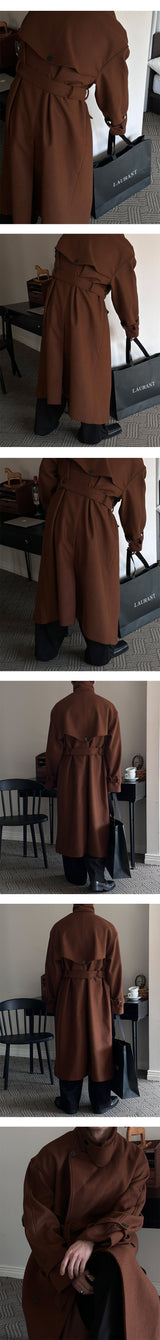 [F/W] ヘビーウールハイネックロングコート(2color)