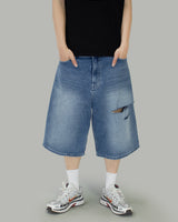 Nikki Damaged Bermuda Pants