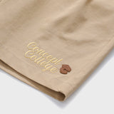 Triple Dream Star Patch Beige Cotton Shorts [For men]