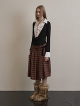 SHIRTS LAYERED TOP BLACK