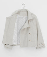 Qudit Quilted Double Short Coat