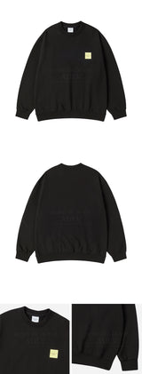 25SS ボックスベーシックロゴスウェットシャツ ブラック