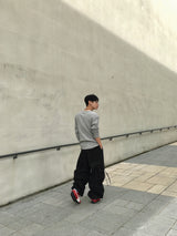 Looker Shirring Cargo Cotton Pants 3C