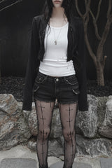 silent symbol eyelet sleeveless (white)