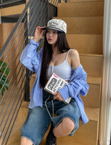 EZEN KILLING WASHING BERMUDA DENIM PANTS