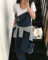 [ORIGINAL] Good Day Overall Stripe Wide Pants