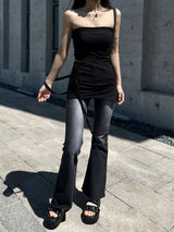 SALE! Side hole long strap sleeveless mini dress (2 colors)
