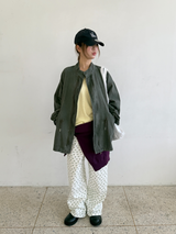 Vネック ルーズ ニット トップ