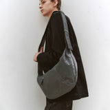 City Half Moon Messenger Bag_Khaki grey