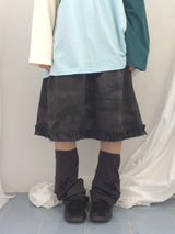 Number-printed color long sleeve