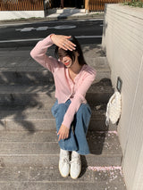 [MADE] Ditto wide long boots cut denim