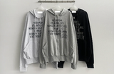 Lantic Lettering Boxy Fit Two Way Hooded Zip-Up