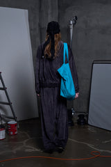VELOUR PANTS - GRAY 