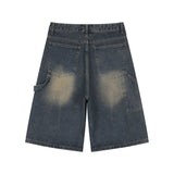 BTB : WAVE WASHING CARPENTER SHORTS [YELLOW MINUIT CORE] [UNISEX]