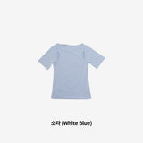 Riffen reverse slit T-shirt