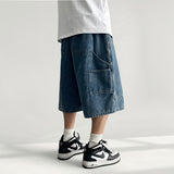 Kade waistband double denim Bermuda pants (3 colors)
