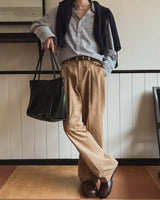 Serendi two-tuck wide pants