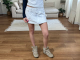 ジップスウェットミニスカート