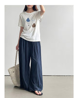 キュートペアアートクルーネックTシャツ