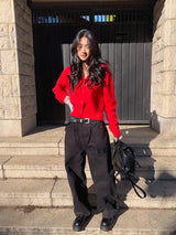 MULTI DETAIL WIDE TROUSER PANTS (3COLOR)