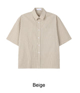 Retin check short-sleeve shirt