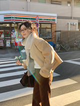 [MADE] [Wool Napping] Winter Warm ロングブーツカットスラックス
