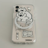 [MagSafe phone case] アンアンノーンキャット フォンケース