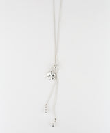 Ribbon clover necklace SV (925 silver)