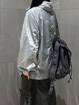 peacock hooded windbreaker