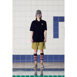 ボタンフラワーPKポロシャツ / NAVY