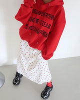 [UNISEX] Cash lettering oversized fit hoodie