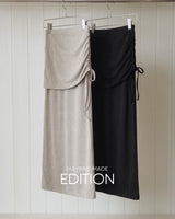 MADE. Dero drawstring long skirt